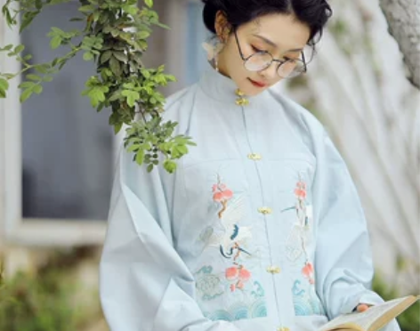 兰若庭 汉服 望水云鹤 明制 立领 补服 ...