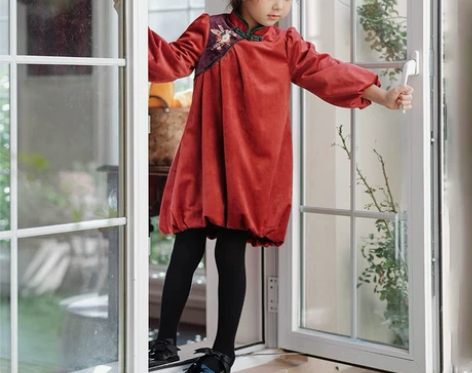 年衣原创儿童旗袍女童秋冬新品中长款复古中国...