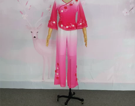 新款胶州秧歌九儿舞蹈服飘逸桃李杯独舞古典舞...