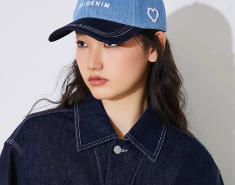 ONLY牛仔拼色棒球帽 全新带吊牌