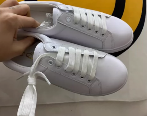 全新35码，真皮小白鞋女百搭休闲韩版学生运...