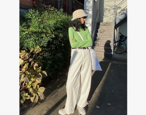 文文婷mowenti休闲裤女宽松运动直筒宽...