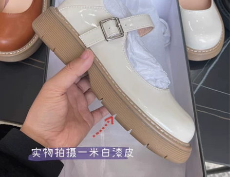 自然卷2022新款玛丽珍鞋日系jk软妹圆头...