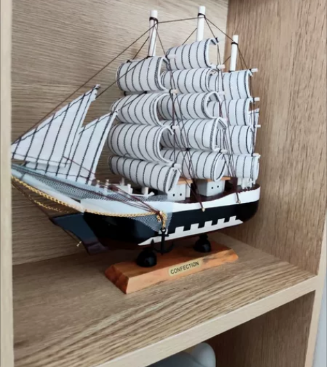 一帆风顺帆船模型摆件,24cm,忍痛转让 ...