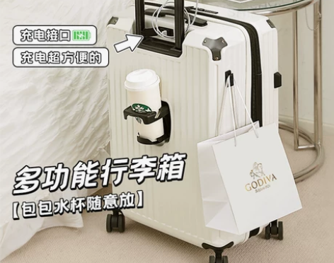行李箱拉杆箱女20寸多功能可扩展万向轮登机...