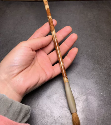 老料红湘妃纯狼毫小楷毛笔 纯动物毛 福建红...
