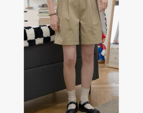 奶兔星球-自制 日系工装短裤女2022夏季...