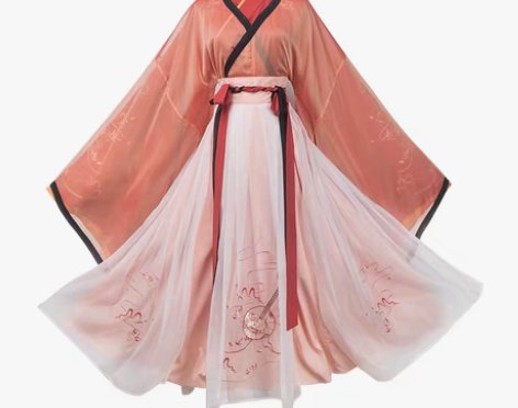 转卖汉尚华莲如音姬汉服女装魏晋风交领齐腰衫...