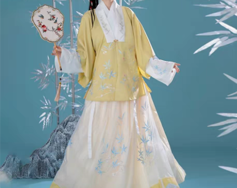 包邮【蒙芽汉服工作室】齐腰汉服出租出售 (...