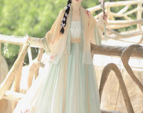 转卖【礼遇价】星婉 宋制汉服女长袖短衫半袖...