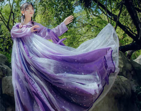 转卖千韵岗原创 辰莲鱼梦 紫色 两片式齐胸...