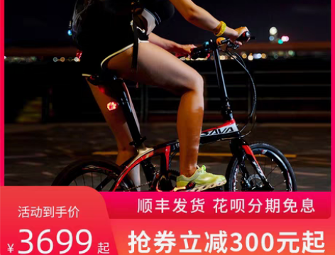 转卖SAVA超轻碳纤维折叠车 自行车20寸...
