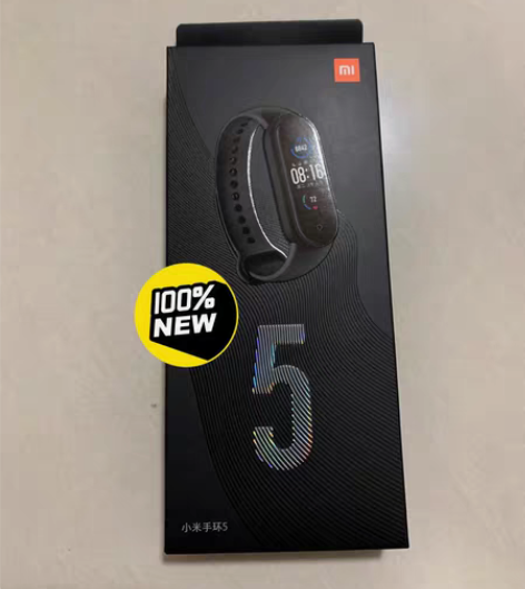 小米手环5 全新未拆封，颜色黑，生产日期是...