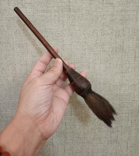 包邮清代牛角斗笔，老毛笔，大笔，年份好，牛...