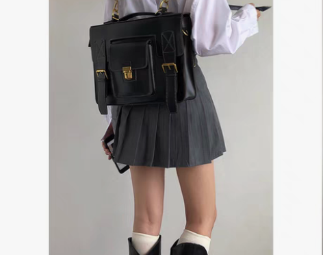 转卖江同学jk制服包复古笔记本电脑包女手提...