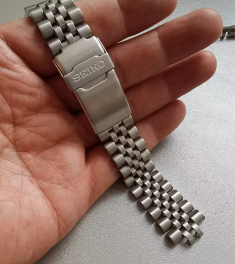 包邮弧口22mm,正品精工不锈钢表带,适配...