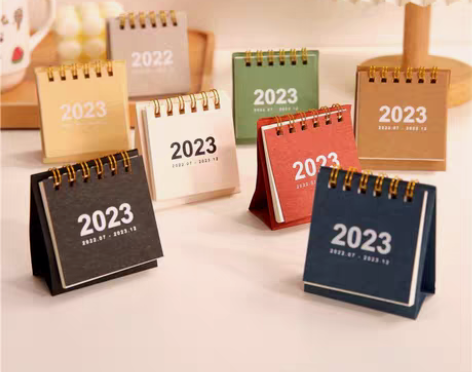 包邮2023创意简约桌面ins迷你小台历小...