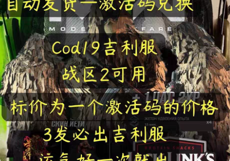 cod19吉利服皮肤cdk使命召唤战区2 ...