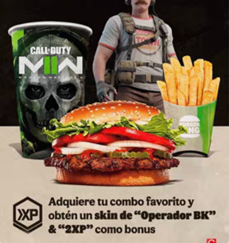 包邮COD19汉堡王联动皮肤CDK 使命召...
