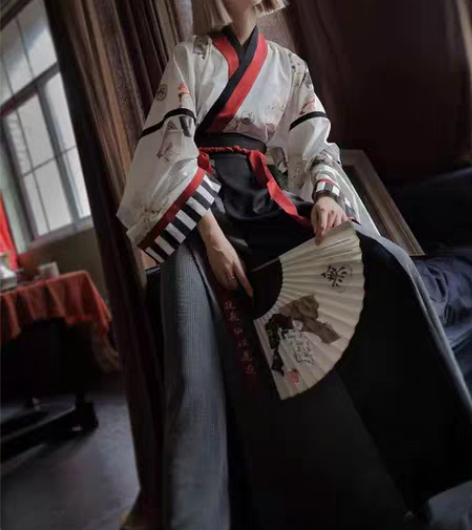 徐娇织羽集【打翻废纸篓 】汉服女晋制秋季交...