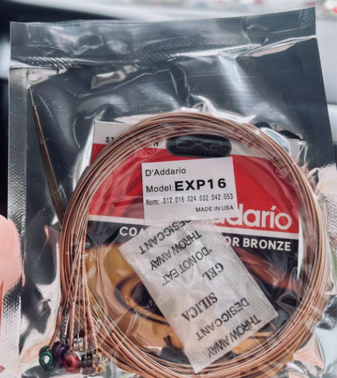 包邮达达里奥民谣吉他弦一套 黄铜EXP16...