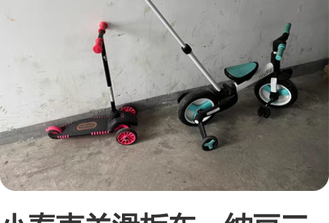 小泰克关滑板车,纳豆三合一平衡车两辆车一起...
