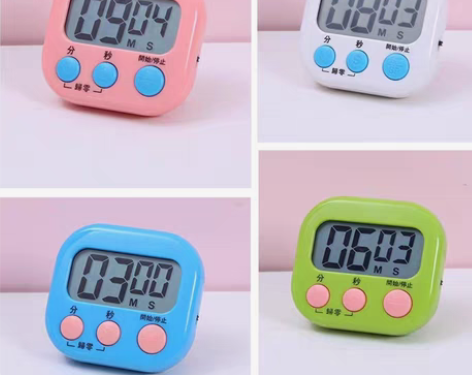 包邮可静音定时器计时器厨房电子管理时间秒表...