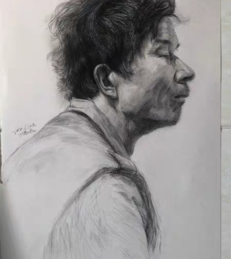 包邮素描头像,装修画室都可以!手绘原作 感...