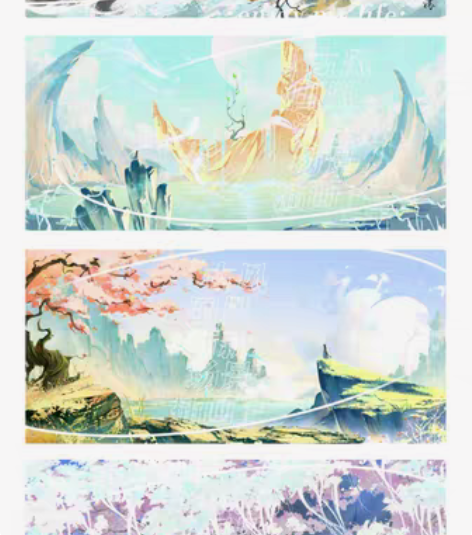 游戏原画设计、场景原画气氛图、古风国风场景...