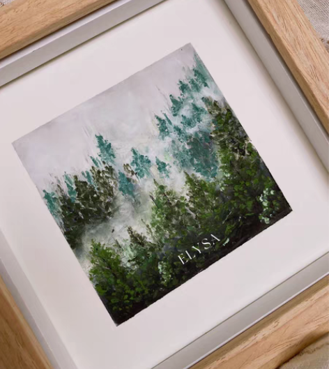 包邮elysa原创油画棒成品画 迷雾系列 ...