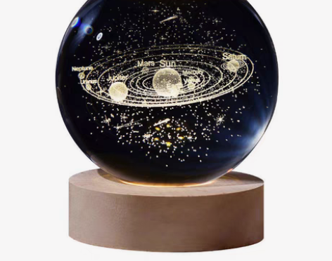 包邮低价处理一批!宇宙发光水晶球小夜灯治愈...