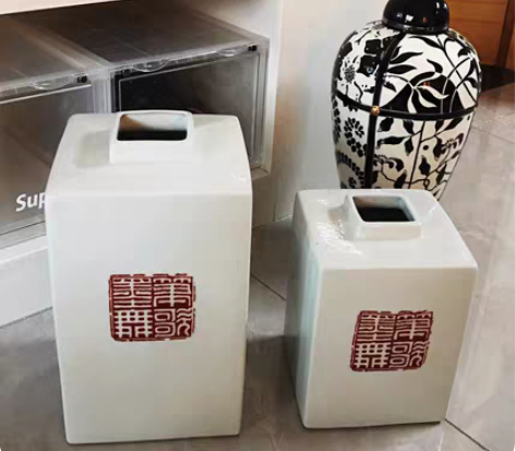 新中式软装客厅书房摆件 新中式简约瓷器牡丹...