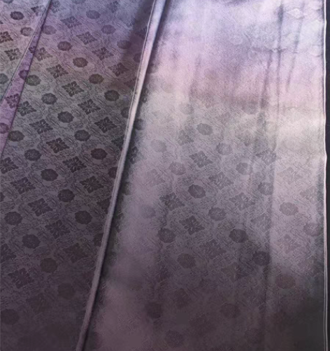 包邮花七宝暗纹下摆晕染付下正绢和服，未使用...