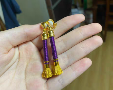 光遇20cm娃用耳坠 耳夹款人也可以戴 不...