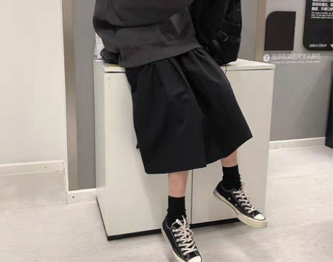 转卖自制工装纯棉半身裙女日系复古文艺学生港...