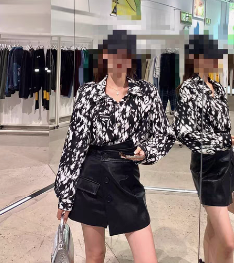 包邮新款炸街港风两件套女复古chic时髦早...
