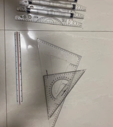 包邮平行尺 三角板*2 比例尺*3 如图所...