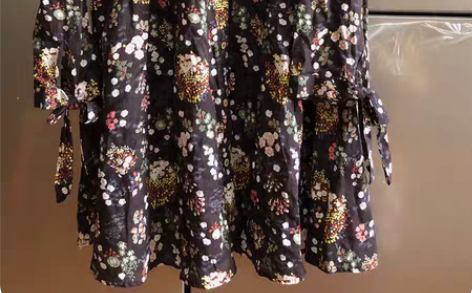 包邮包邮 全新正品朝花夕拾碎花宽松连衣裙 ...