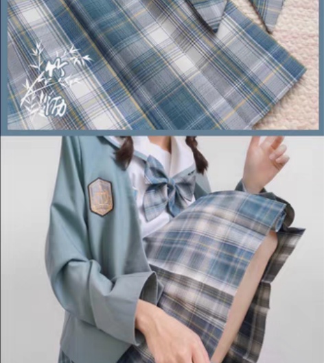 包邮jk 格裙 制服 竹沥 退坑刀出 无吊...
