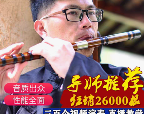 转卖【金秋超值价】铁心迪专业档演奏笛子竹笛...