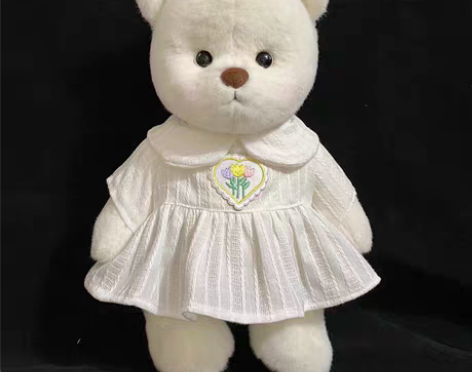 包邮【接单】中号莉娜熊衣服 (娃娃领连衣裙...