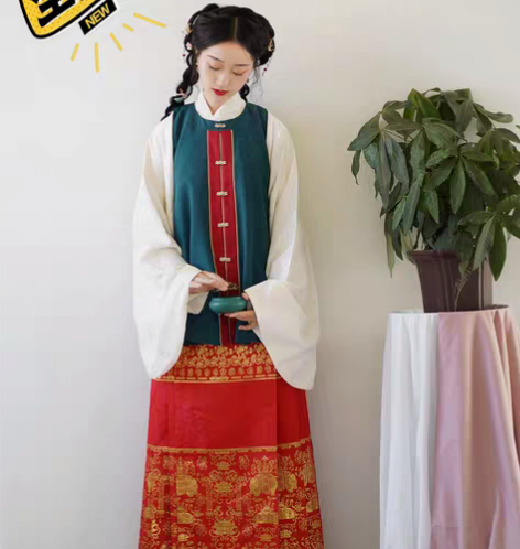 (三件套150)兰若庭汉服图下一整套 仿孔...