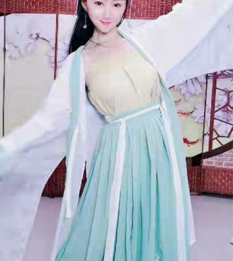 包邮绿色芙蓉汉服!宋制三件套!大刀50出!...