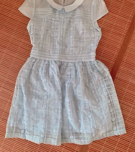 简朵,天蓝色连衣裙,全新有吊牌,s码!16...