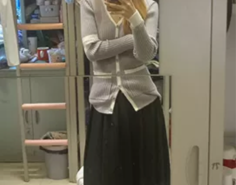 西装面料长半身裙,如图实拍,拍的不咋好看,...