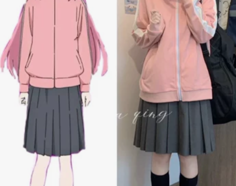 孤独摇滚cos后藤一里独虹夏jk套装山田凉...