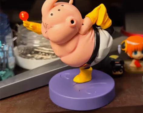 七龙珠GK健身魔人布欧肌肉手办模型，创意车...