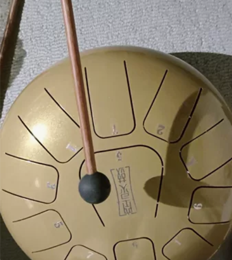 琴行闲置鲁儒空灵鼓 10寸11音 亮金色 ...