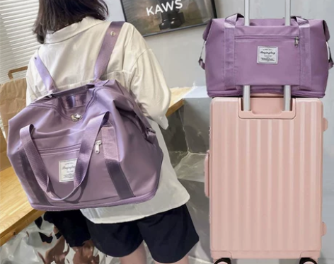 手提旅行包大容量女轻便待产包收纳袋短途行李...