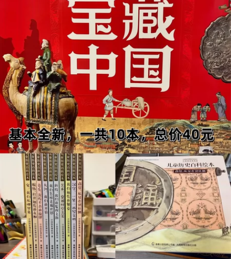 宝藏中国 图书基本全新,最外面的封套插入不...